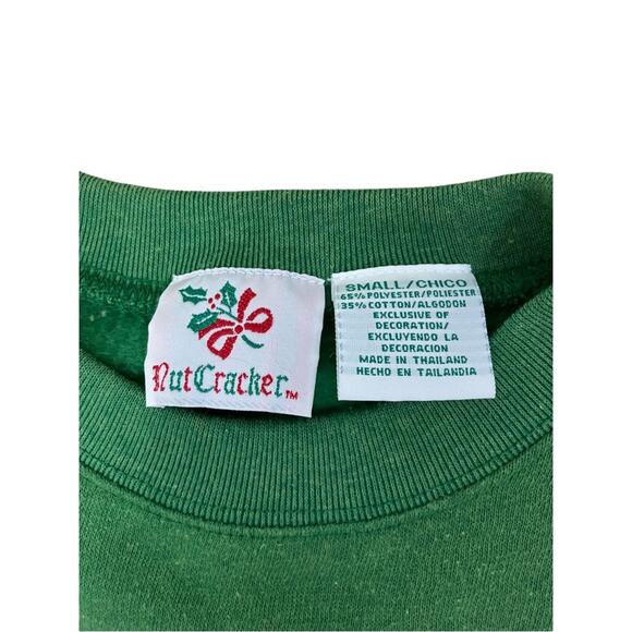 90s Christmas Nutcracker Sweatshirt Ugly Christmas Holiday Sweater Small - Picture 3 of 9